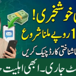 Ehsas Kafalat Program Check CNIC
